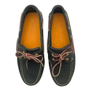 Timberland Classic Boat Shoes MD Blue Full Grain US Men's Size 8.5